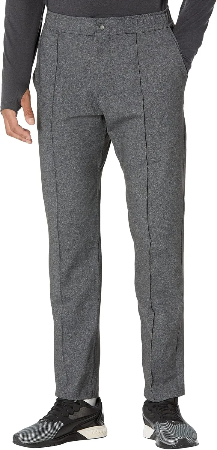 Skechers Men's Go Walk Slip Ins Stretchable Straight Leg Pintuck Zip Fly Pants