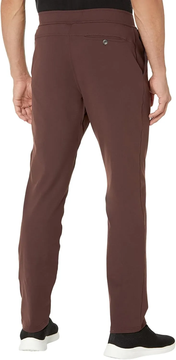 Skechers Men's Go Walk Slip Ins Stretchable Straight Leg Pintuck Zip Fly Pants