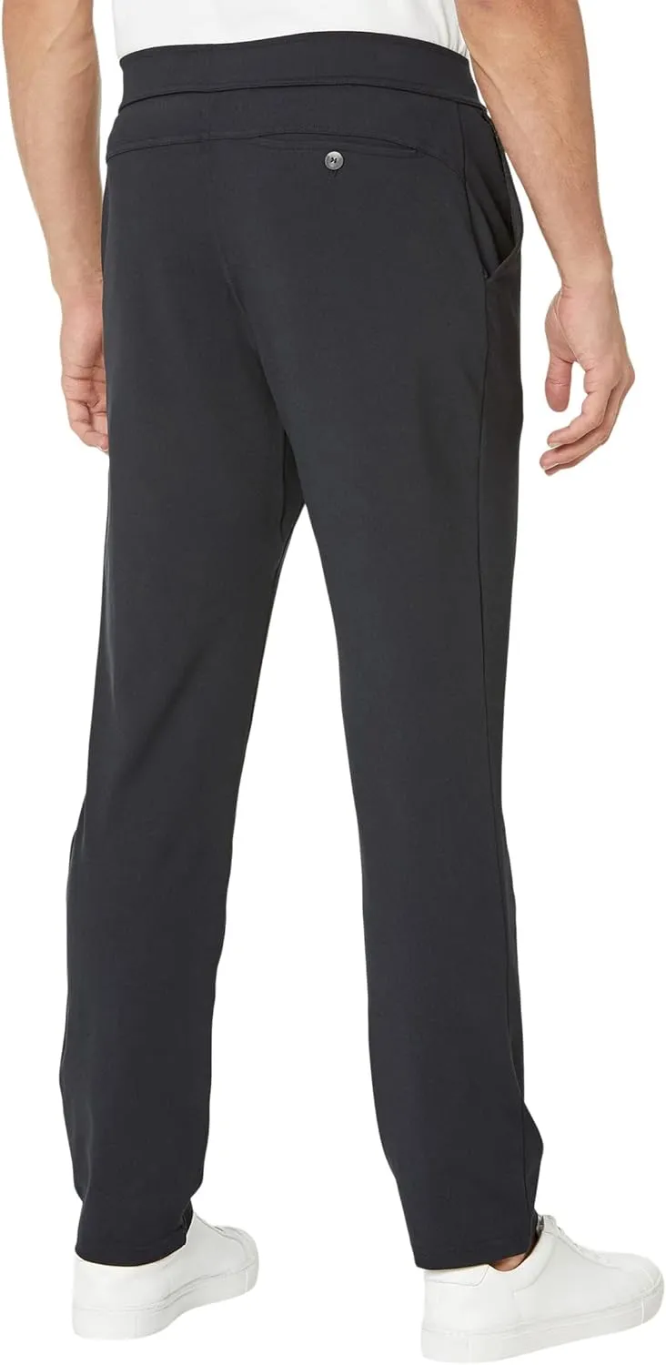 Skechers Men's Go Walk Slip Ins Stretchable Straight Leg Pintuck Zip Fly Pants