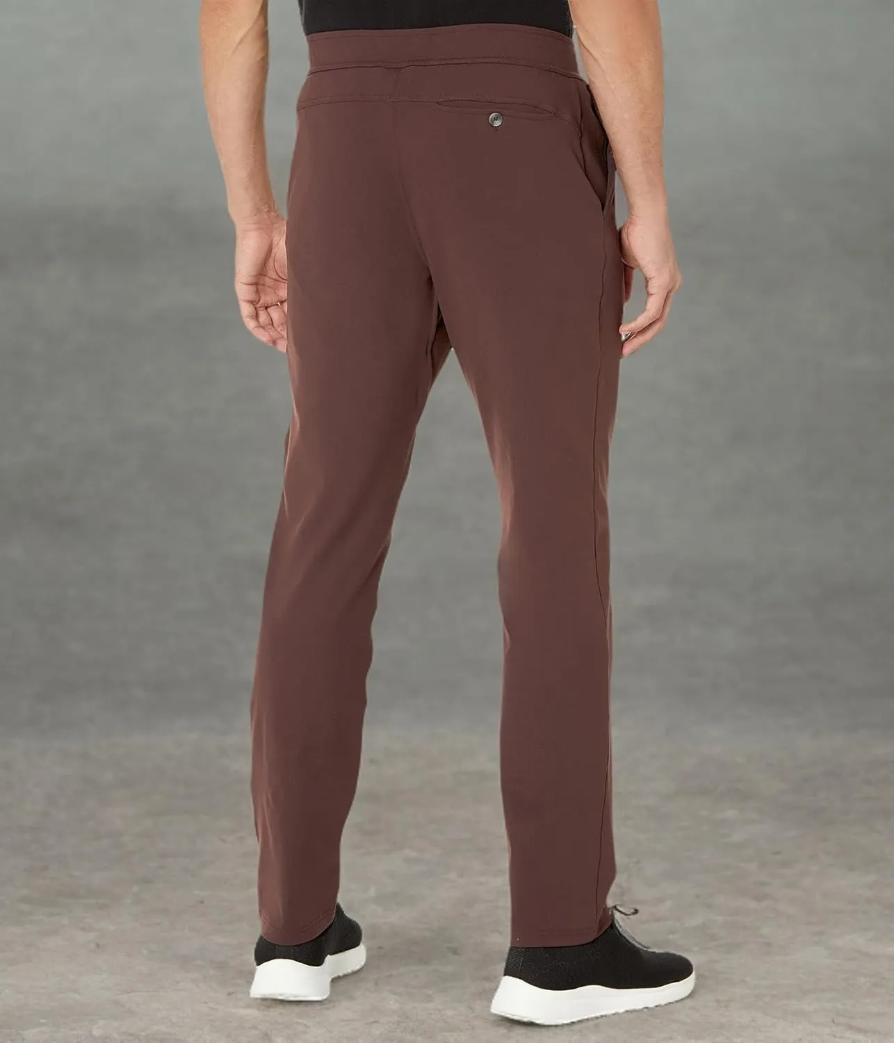 Skechers Men's Go Walk Slip Ins Stretchable Straight Leg Pintuck Zip Fly Pants