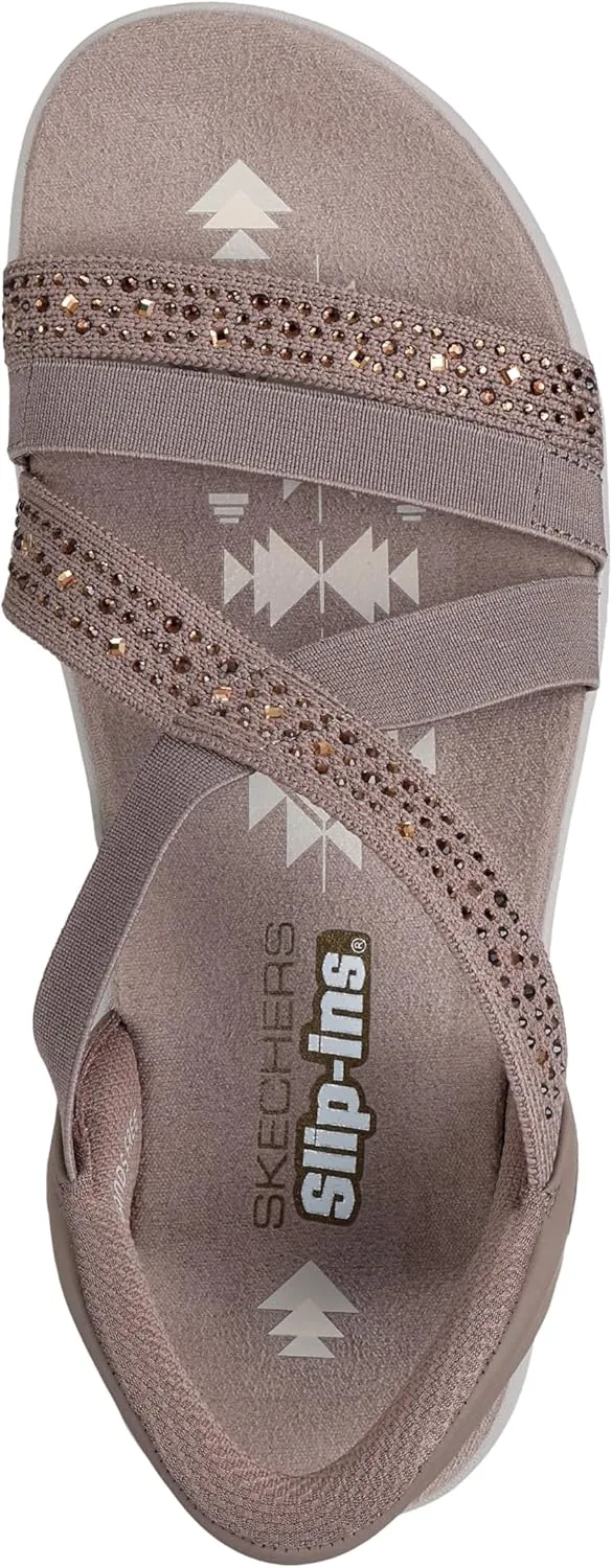 Skechers Women's Reggae Slim-Summer Sparkle Sandal