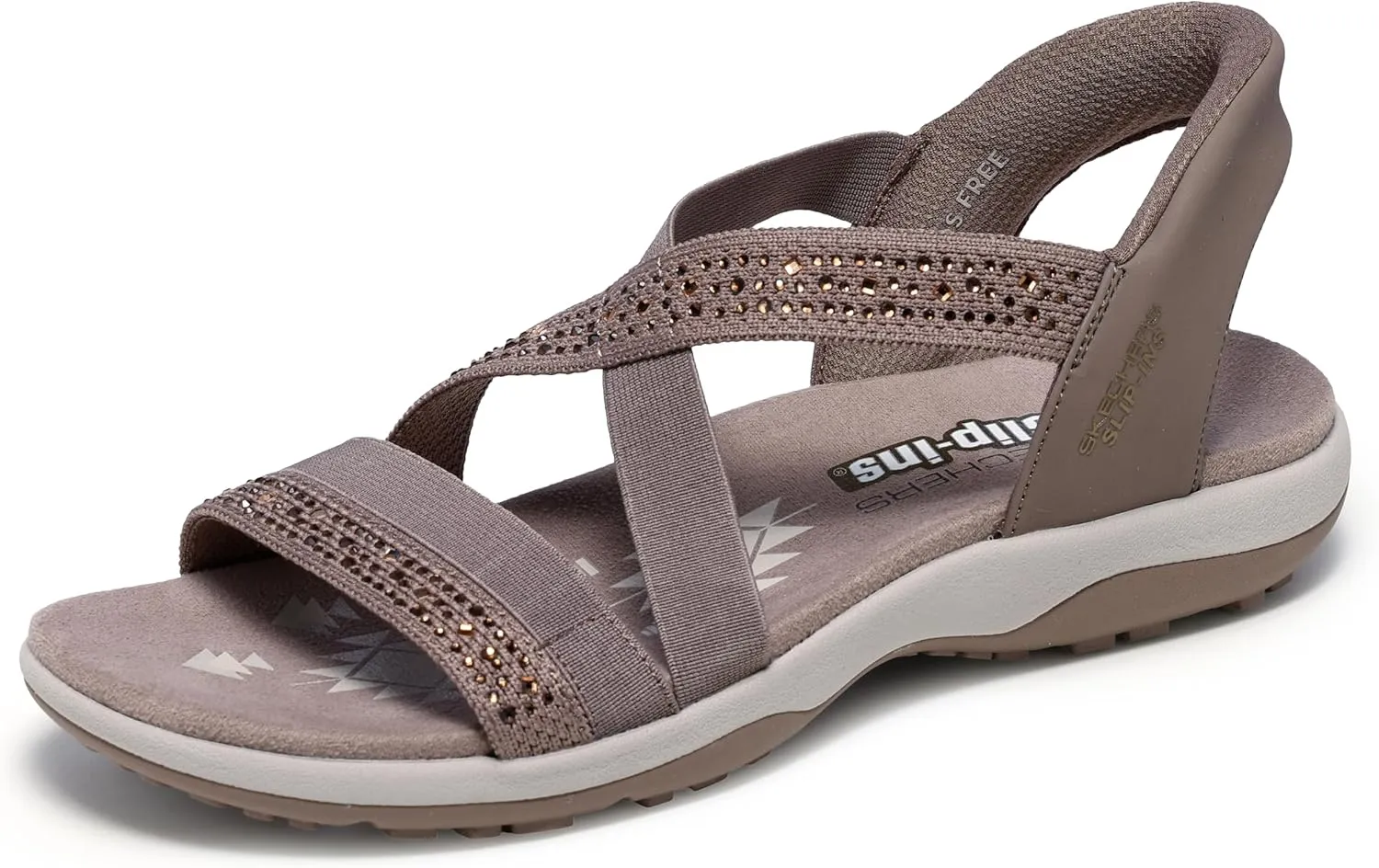 Skechers Women's Reggae Slim-Summer Sparkle Sandal