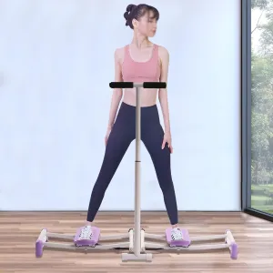Ski Simulator Leg Exercise Equipment, 220.46Lbs Capacity Postpartum Female Pelvic Floor Muscle Repair Device Weight Loss Thin Legs Kegel Exerciser Leg Trainer Ski Training Machine for Home
