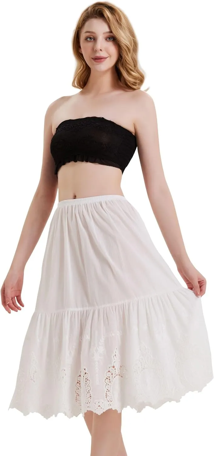 skirt extender dress women slip dresses under lace cotton extenders enaguas de mujer para faldas