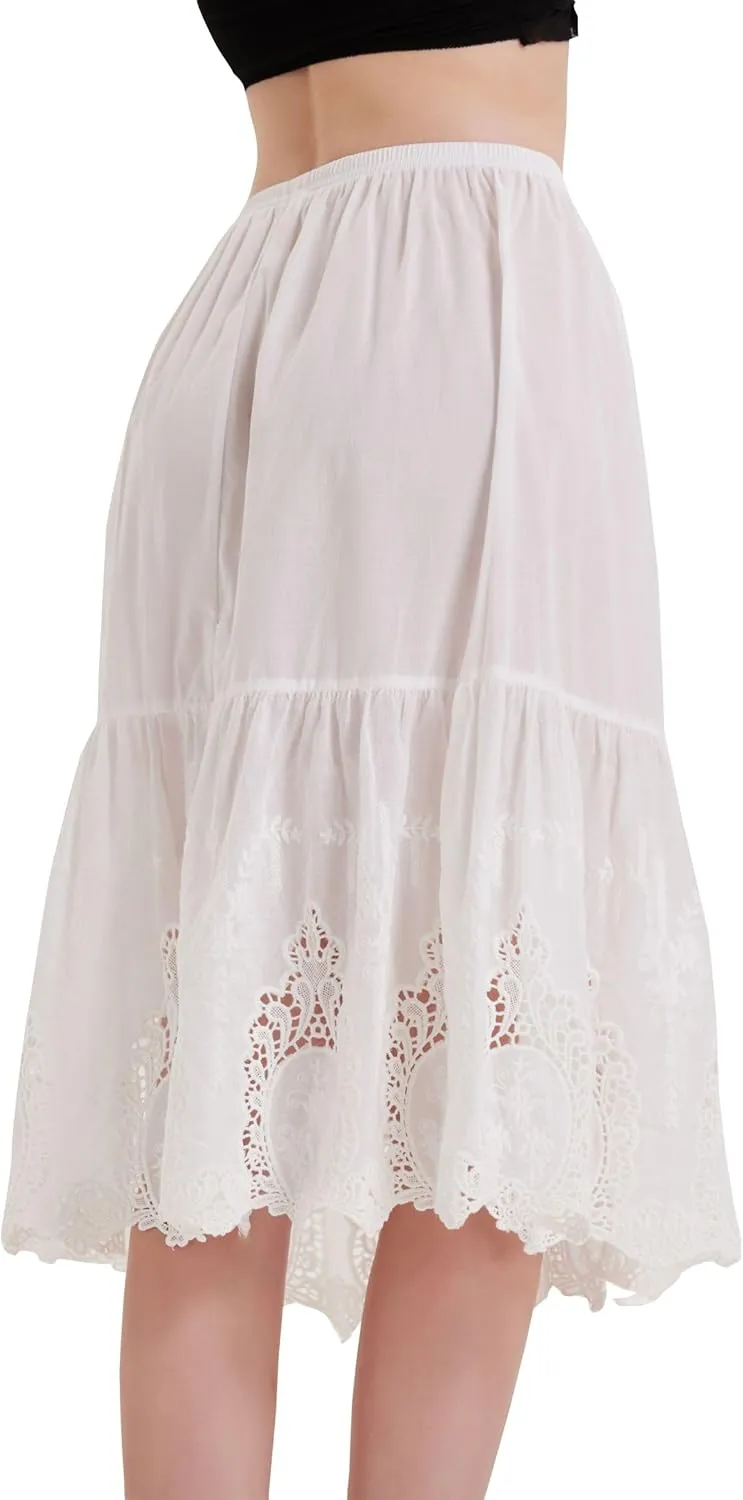 skirt extender dress women slip dresses under lace cotton extenders enaguas de mujer para faldas