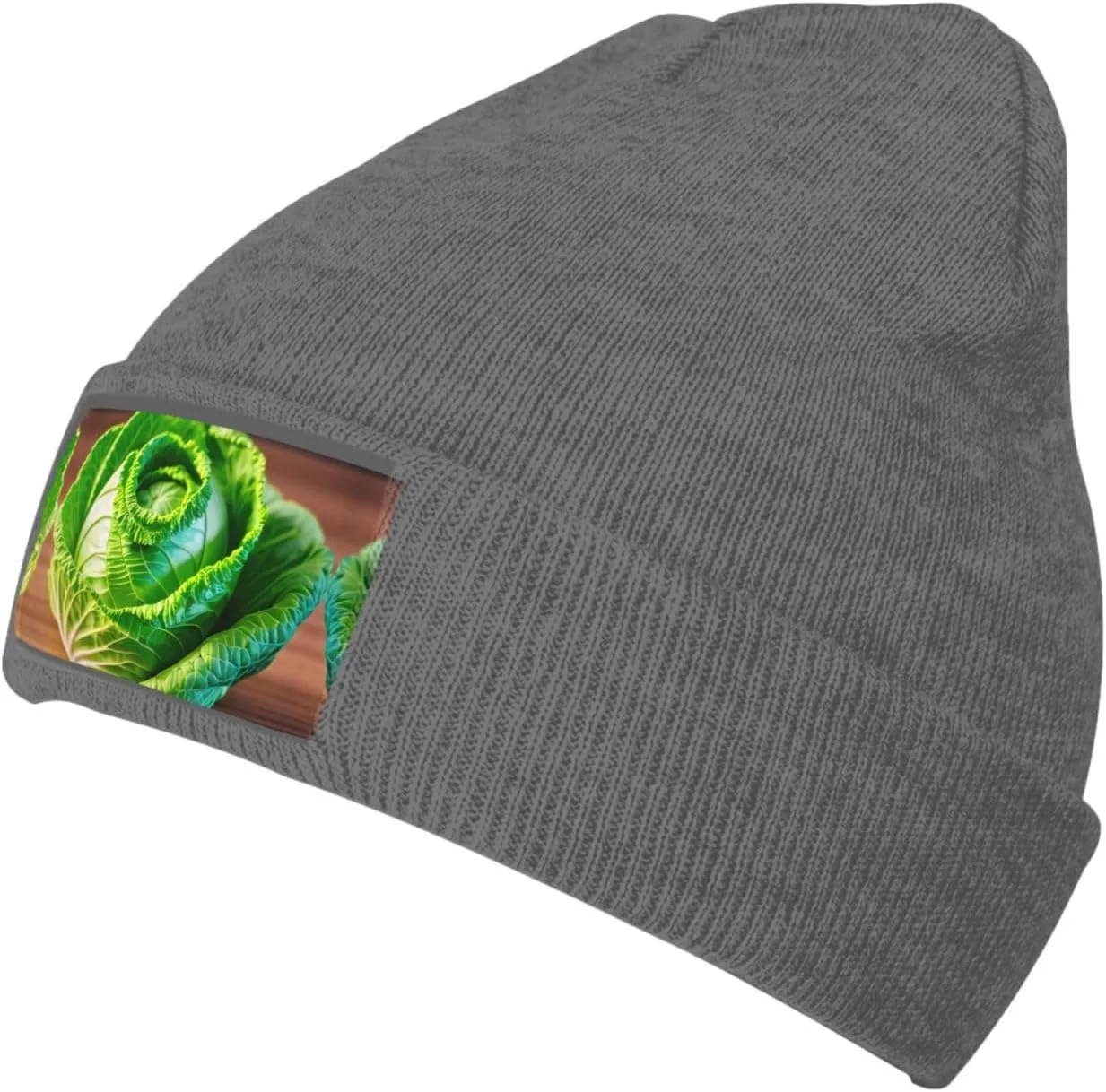 SSIMOO Bright Cabbage Velvety Tufted Style,Stretchable Brimless Hat,Knitted Woolen Cap