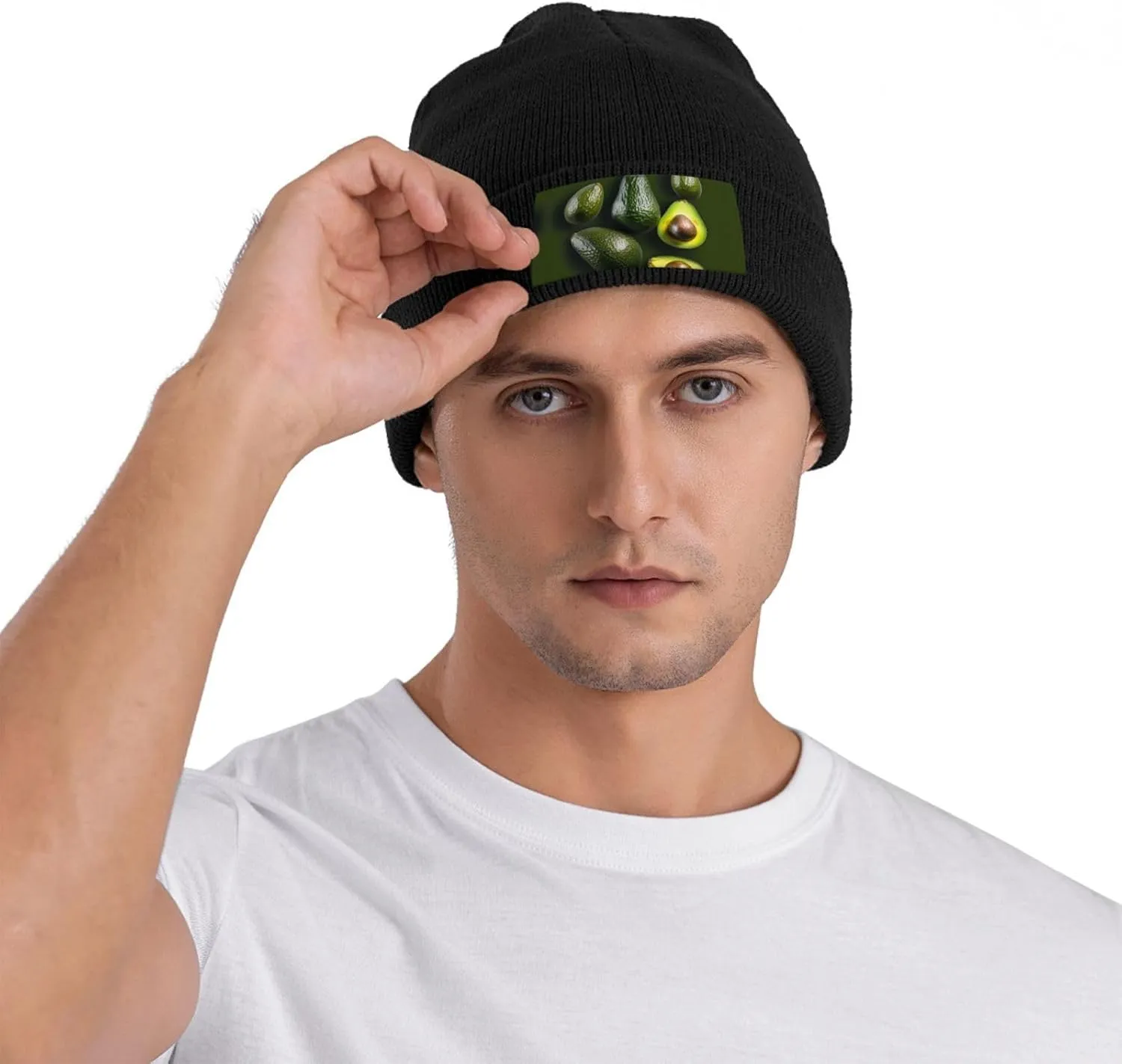 SSIMOO Bright Cabbage Velvety Tufted Style,Stretchable Brimless Hat,Knitted Woolen Cap