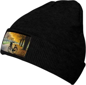 SSIMOO Bright Cabbage Velvety Tufted Style,Stretchable Brimless Hat,Knitted Woolen Cap