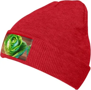 SSIMOO Bright Cabbage Velvety Tufted Style,Stretchable Brimless Hat,Knitted Woolen Cap