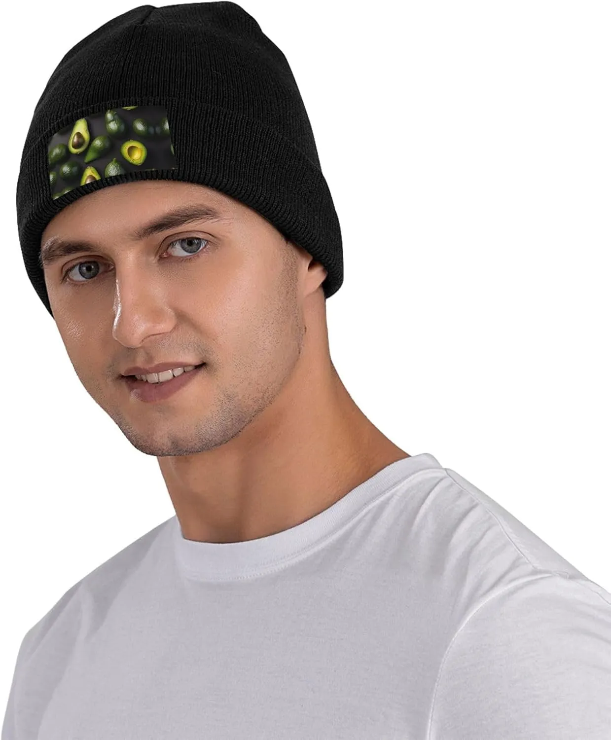 SSIMOO Bright Cabbage Velvety Tufted Style,Stretchable Brimless Hat,Knitted Woolen Cap