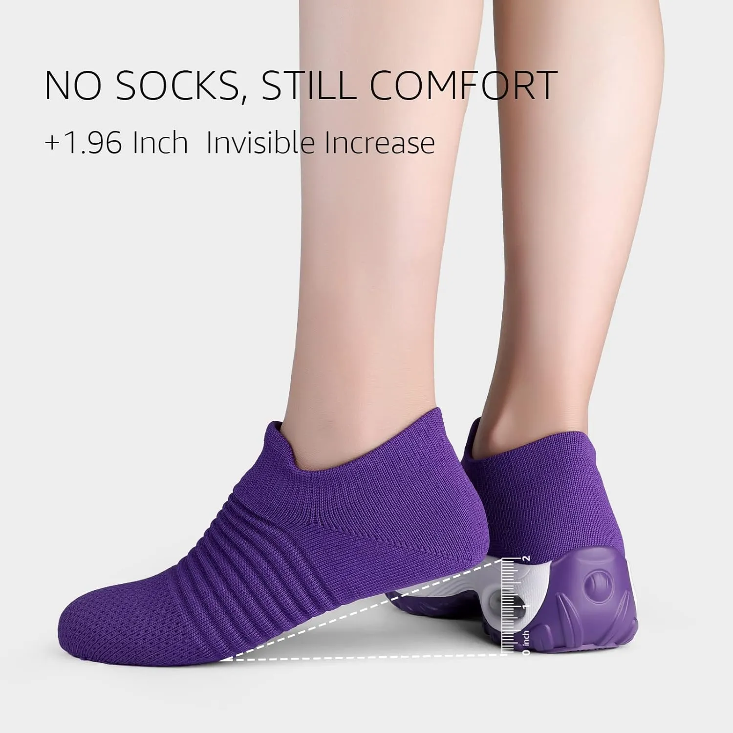 STQ Walking Shoes Women Slip on Sneakers Non Slip Work Air-Cushion Arch Support Tennis Plantar Fasciitis Orthopedic Breathable Mesh Comfortable Ladies Nursing