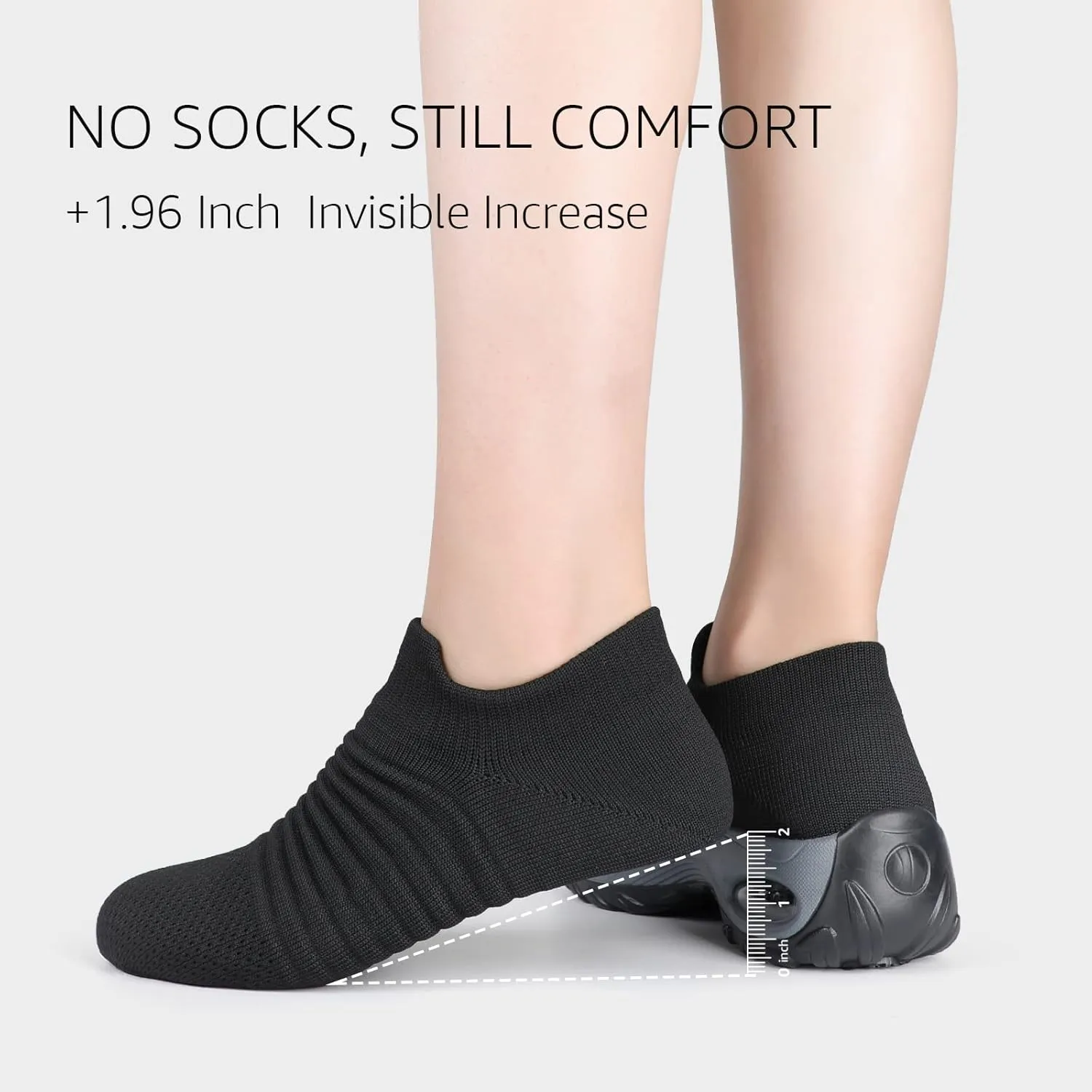 STQ Walking Shoes Women Slip on Sneakers Non Slip Work Air-Cushion Arch Support Tennis Plantar Fasciitis Orthopedic Breathable Mesh Comfortable Ladies Nursing