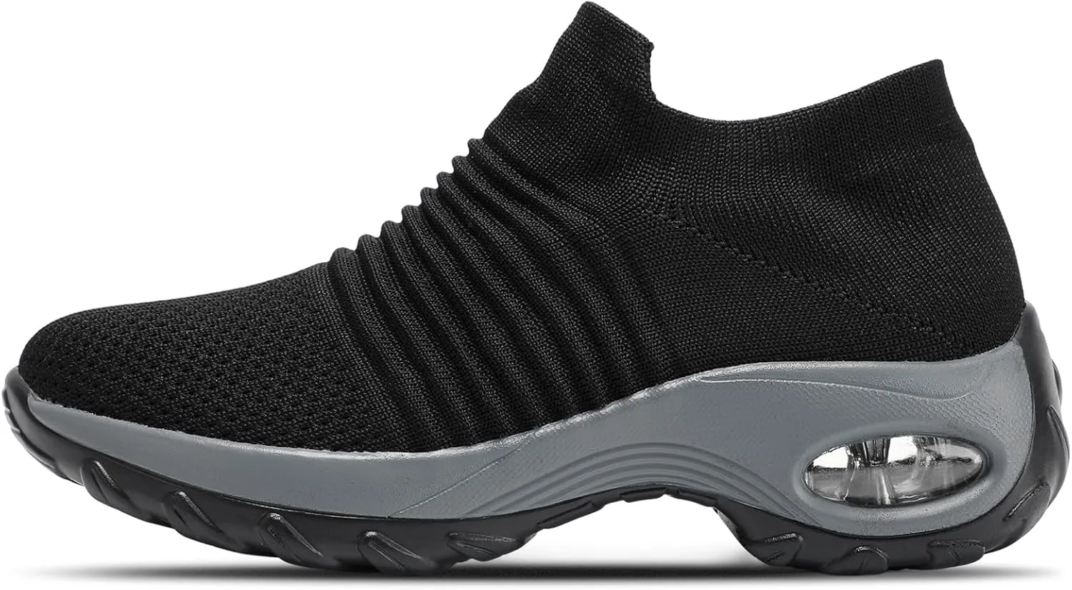 STQ Walking Shoes Women Slip on Sneakers Non Slip Work Air-Cushion Arch Support Tennis Plantar Fasciitis Orthopedic Breathable Mesh Comfortable Ladies Nursing