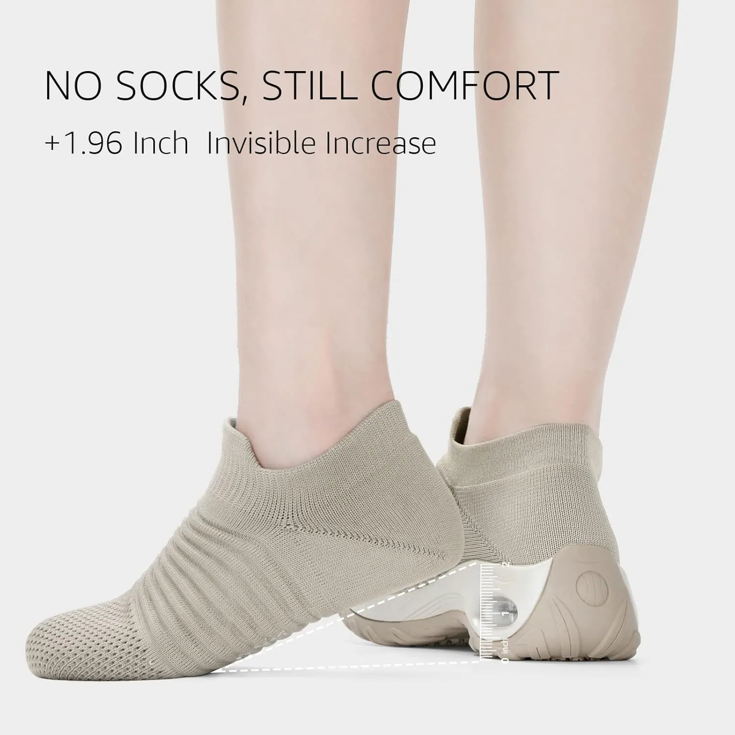 STQ Walking Shoes Women Slip on Sneakers Non Slip Work Air-Cushion Arch Support Tennis Plantar Fasciitis Orthopedic Breathable Mesh Comfortable Ladies Nursing