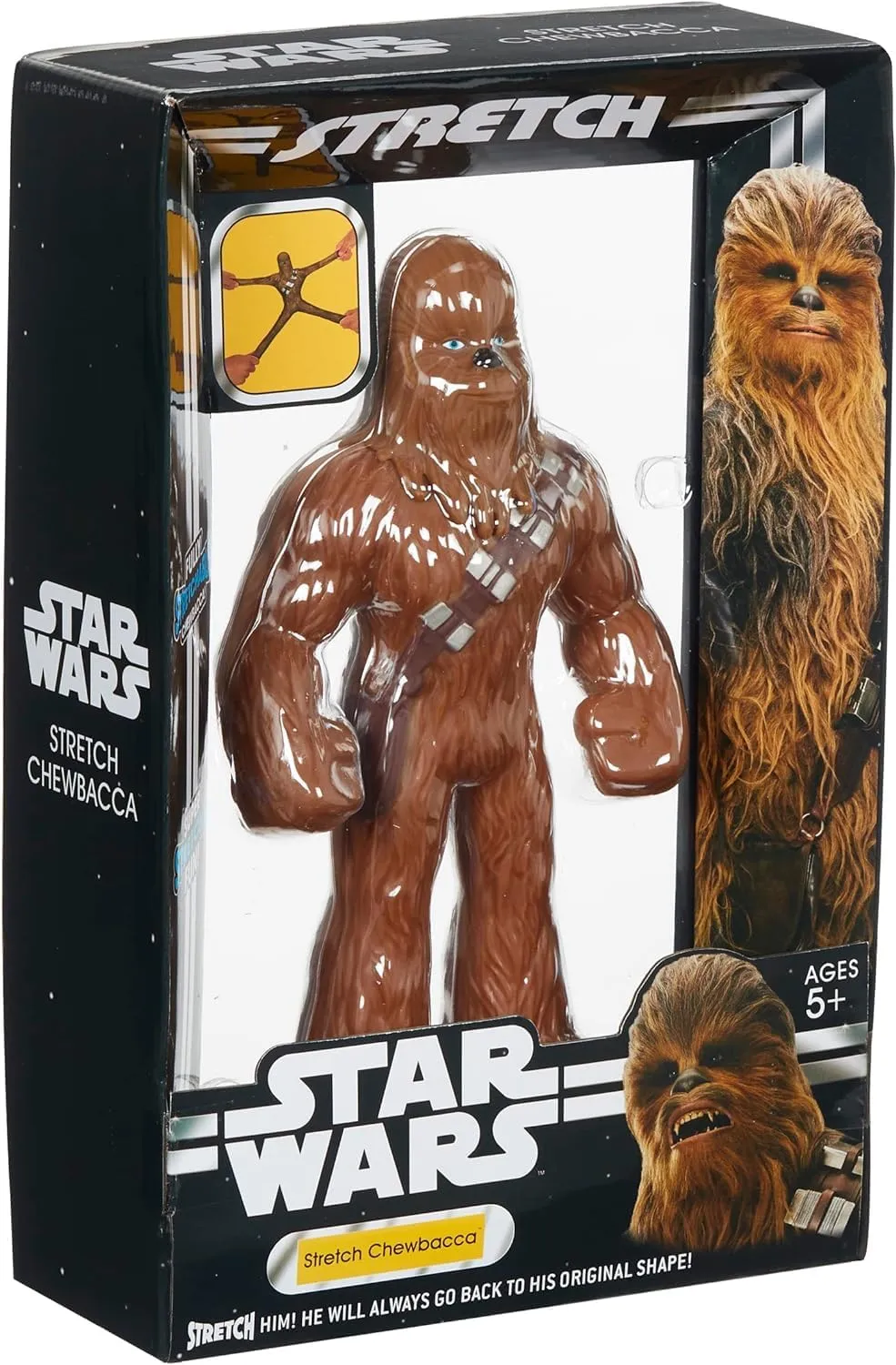 Stretchable Star Wars Chewbacca Action Figure - Toy & Collectible Item - 1 ct (Pack of 1)