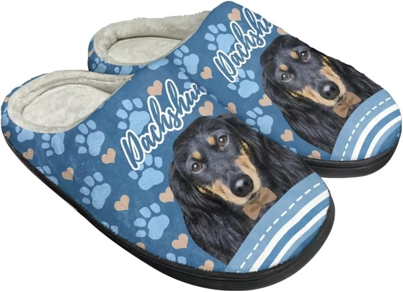 Suobstales Men Slippers Indoor Outdoor House Shoes Slip On Fall Winter Warm Bedroom Slippers for Women