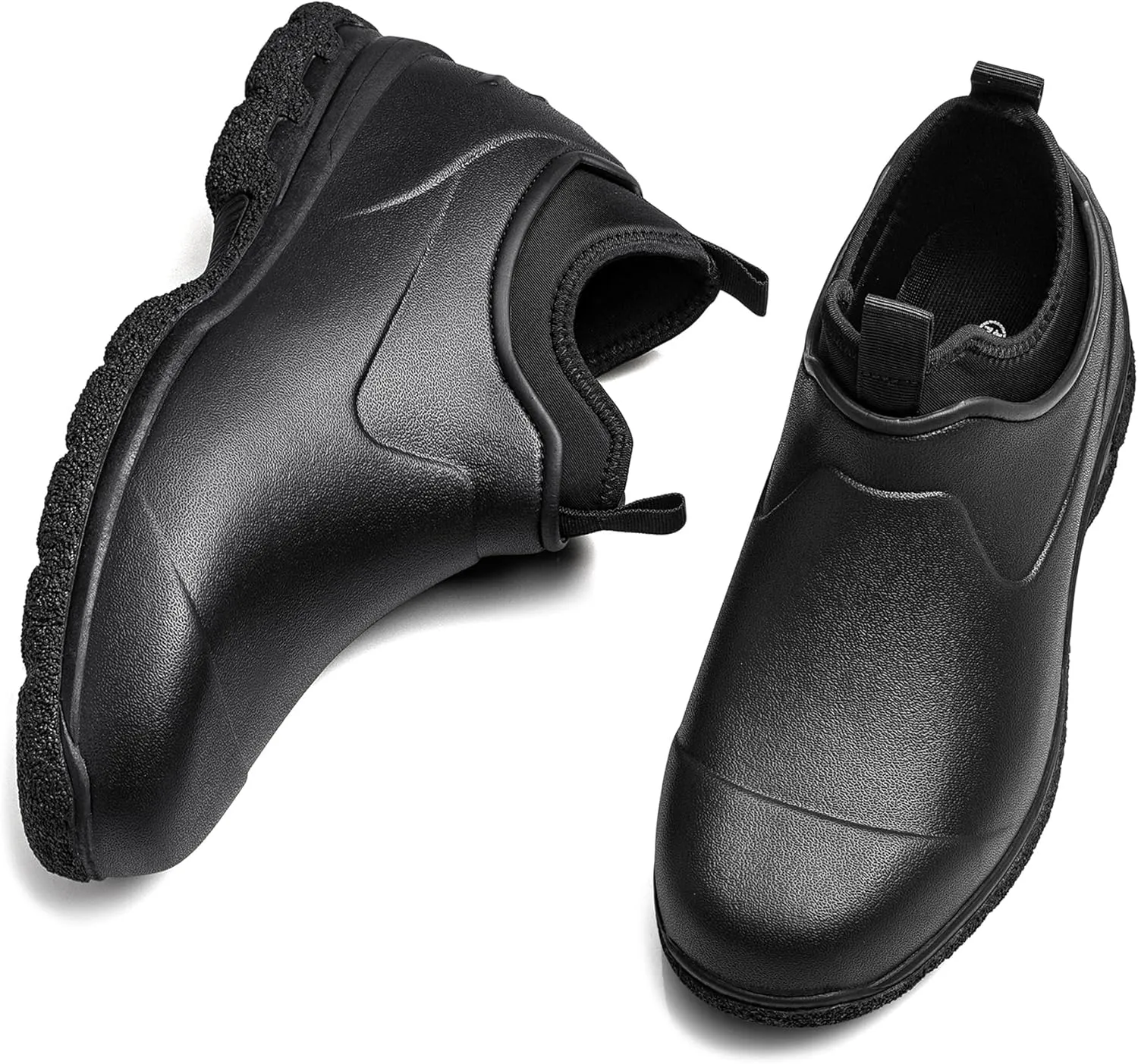 TENGTA Unisex Waterproof Neoprene Garden Shoes Mens Slip-On Mud Rain Boots for Gardening, Mowing, and Outdoor Use