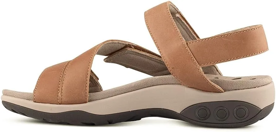 Therafit Haley Fully Adjustable Arch Support Leather Women's Sandal - for Plantar Fasciitis/Foot Pain