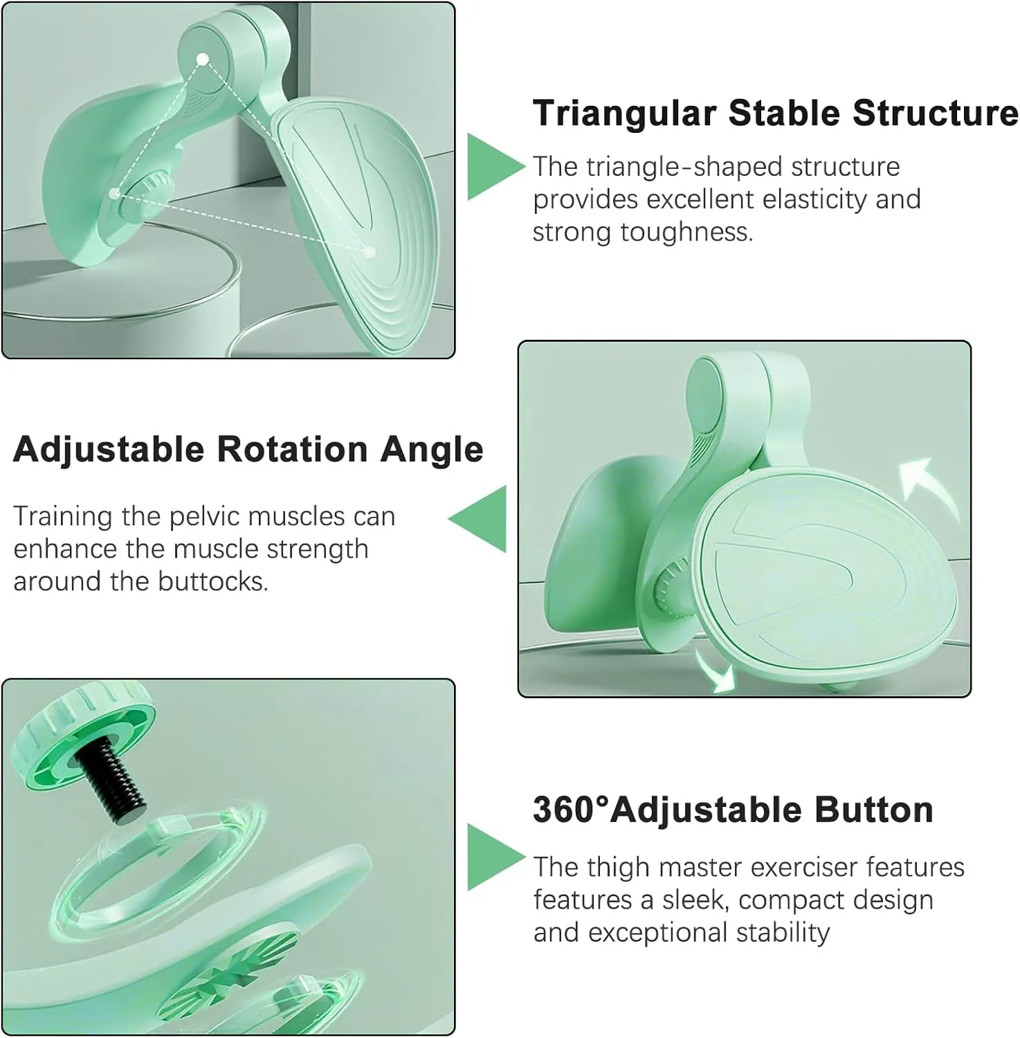 Thigh Master Hip Trainer Kegel Exerciser, Pelvic Floor Trainer for Postpartum Rehabilitation, Inner Thigh Trimmer, Toner Workout