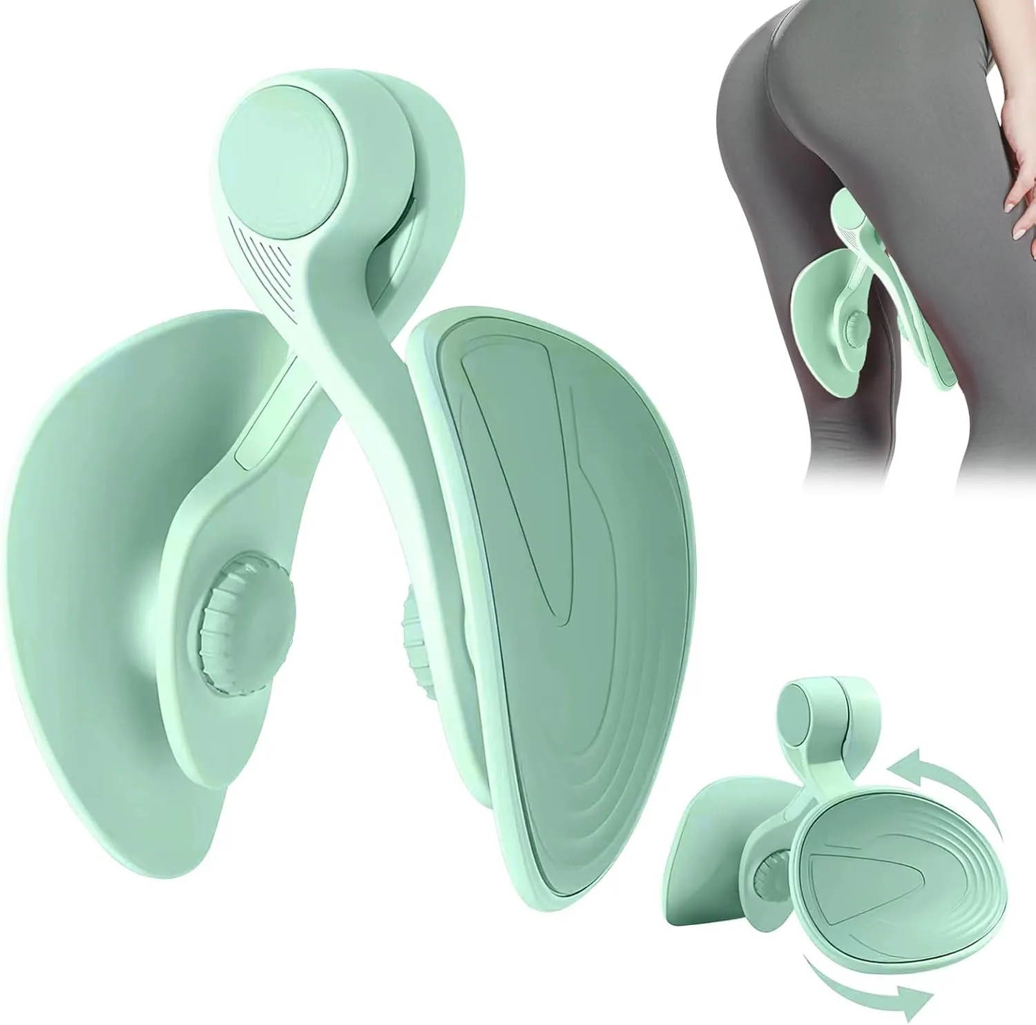 Thigh Master Hip Trainer Kegel Exerciser, Pelvic Floor Trainer for Postpartum Rehabilitation, Inner Thigh Trimmer, Toner Workout