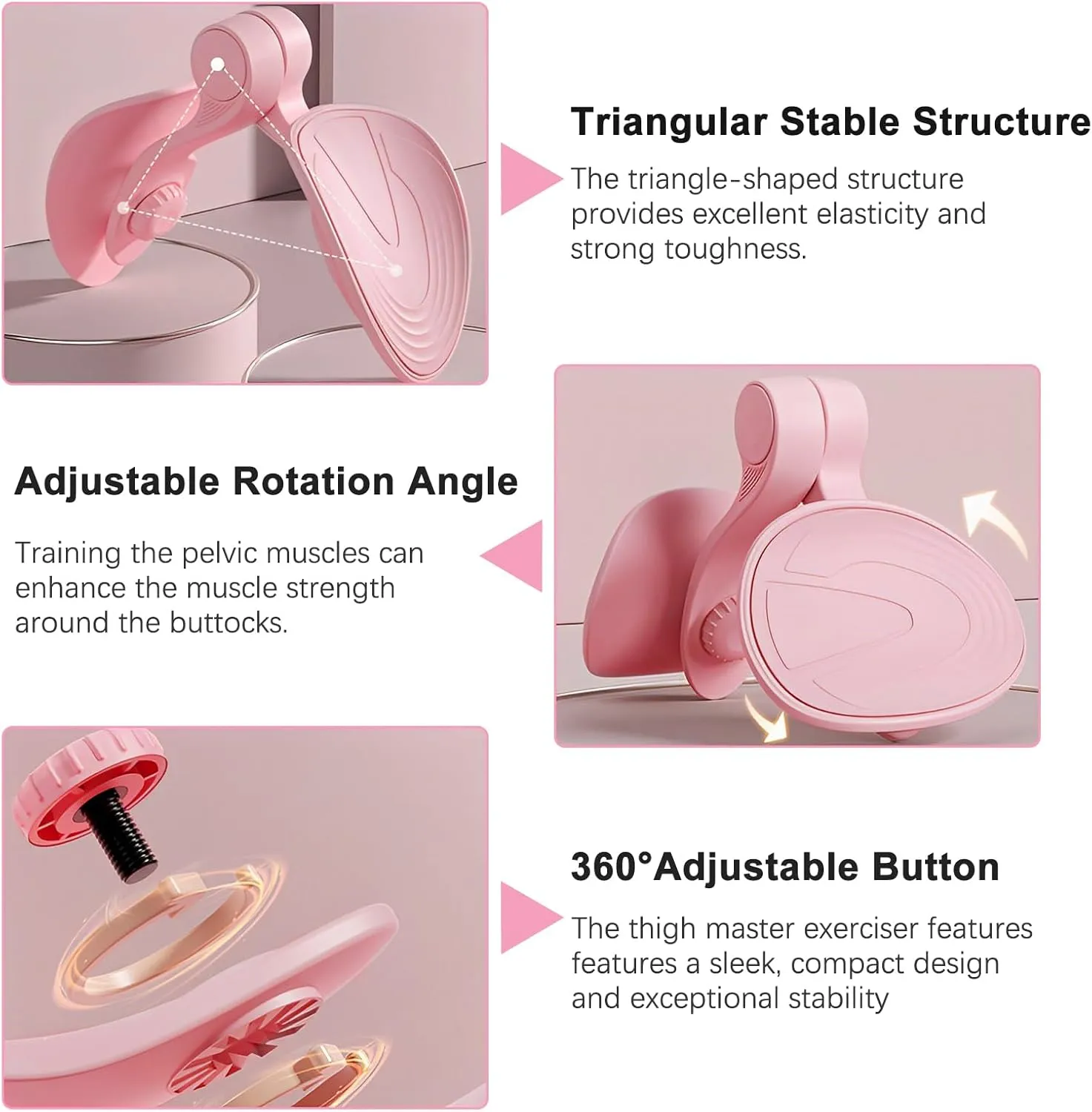 Thigh Master Hip Trainer Kegel Exerciser, Pelvic Floor Trainer for Postpartum Rehabilitation, Inner Thigh Trimmer, Toner Workout