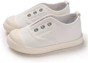 Timatego Toddler Boys Girls Canvas Slip On Shoes Lightweight Casual Kids Sneakers School Runing Tennis Shoes