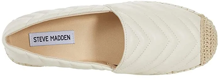 Toe Winnow Multi-functional On Shoes Resilient Flats Bone Quilted Madden Slip Chevron Rounded Steve