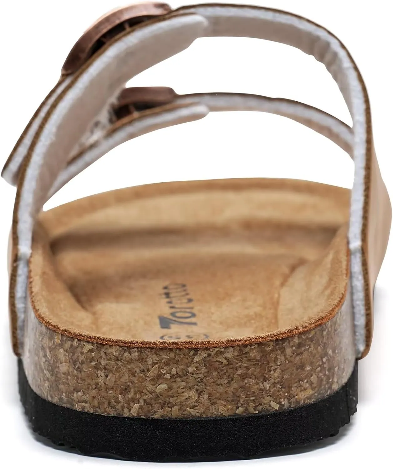 Torotto Kids Sandals Boys Girls Slide Summer Non-slip Cork Glitter Toddler Slippers with Adjustable Straps for Indoor & Outdoor