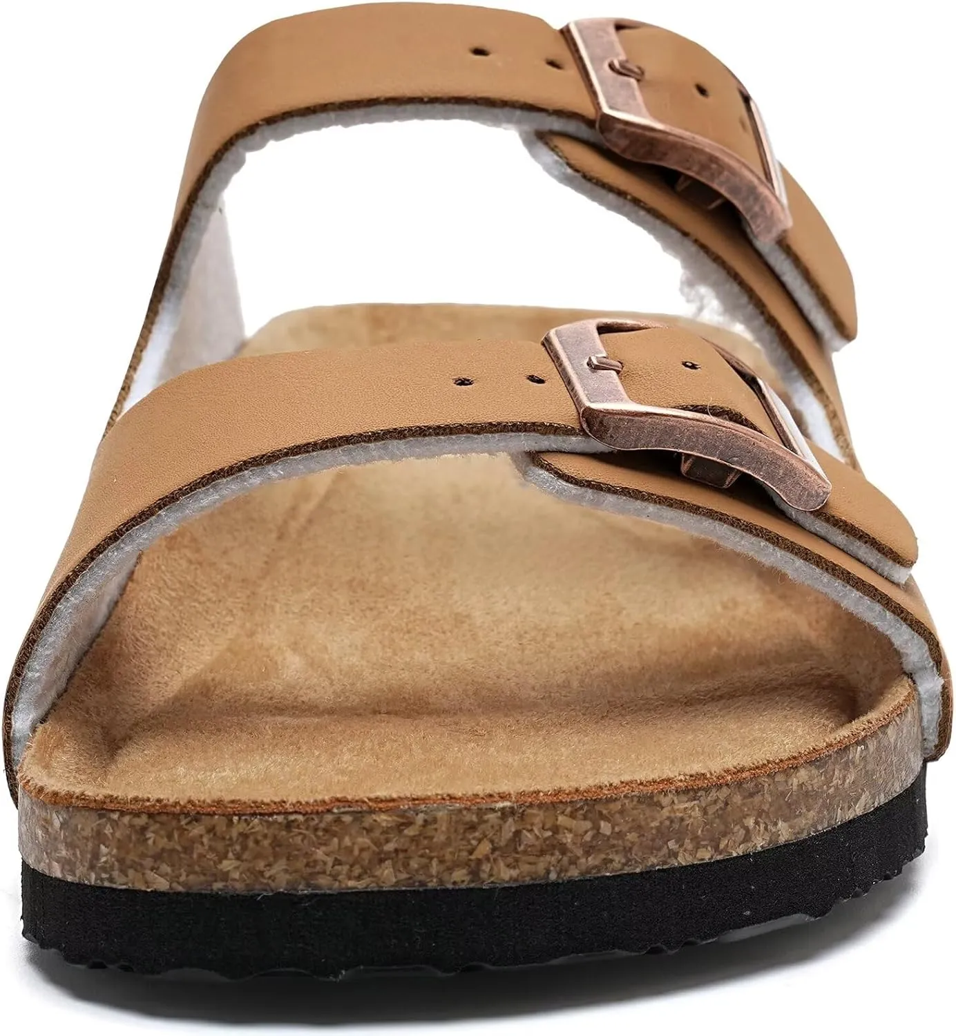 Torotto Kids Sandals Boys Girls Slide Summer Non-slip Cork Glitter Toddler Slippers with Adjustable Straps for Indoor & Outdoor
