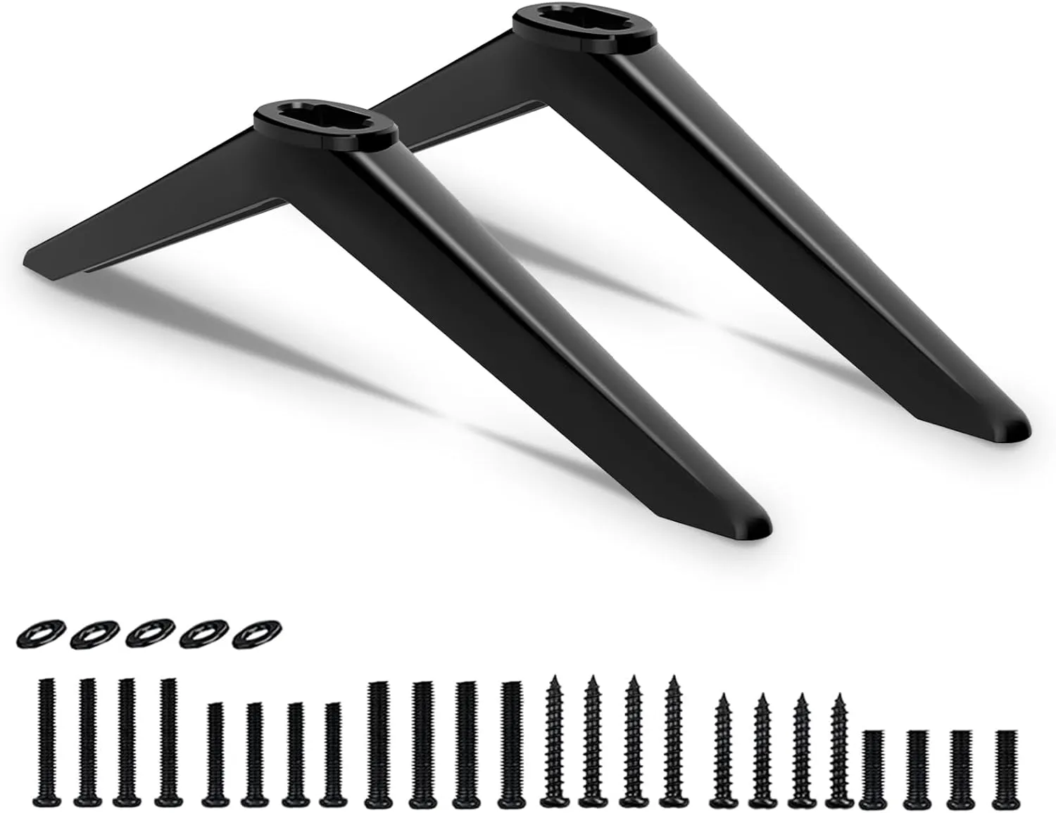 TV Legs for Toshiba TV Stand Base Replacement, Only for Toshiba 32L310U19 32L310U20 43LF421U19 50L420U, for 32" 43" 50" Toshiba TV Legs with Screws Set, Easy to Install