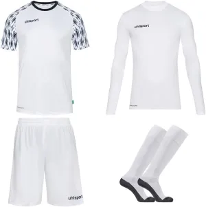 Uhlsport Reaction Goalkeeper Set Junior Size 128 White/Navy