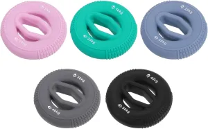 uxcell Hand Grip Strengtheners, 5-10/10-20/20-30/30-40kg Silicone Grip Strength Training for Rock Climbing, 1 Set