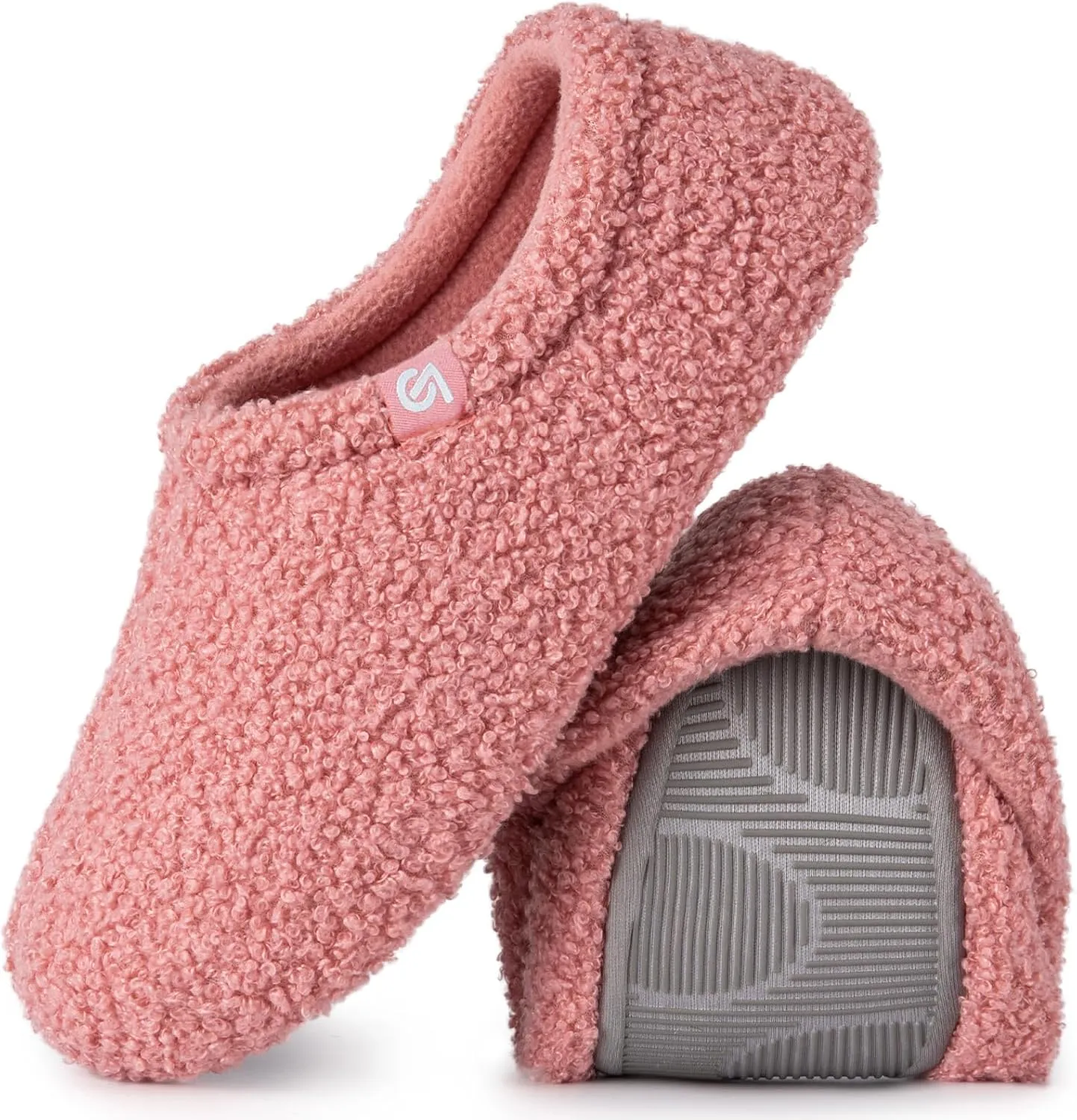 VeraCosy Women's Fuzzy Teddy Slippers Lightweight Memory Foam Indoor House Shoes