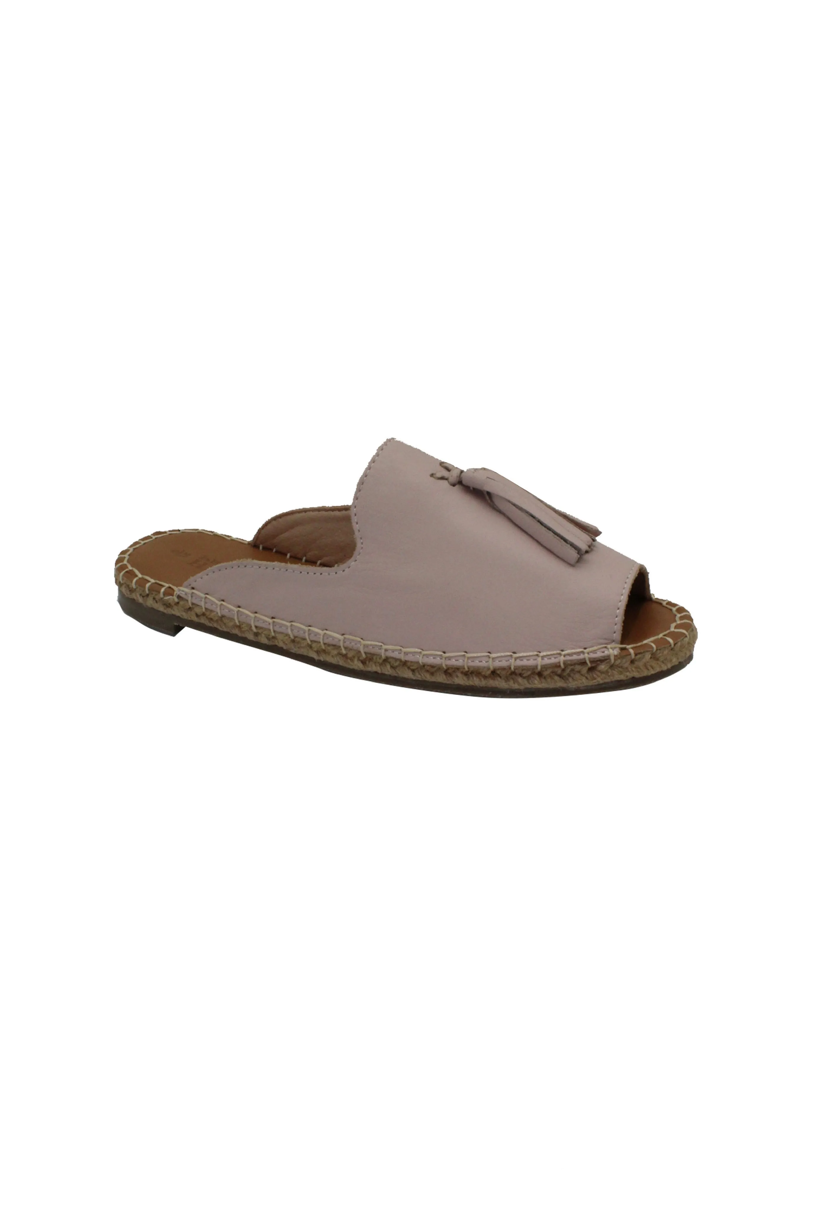 Via Leather Espadrille Blush