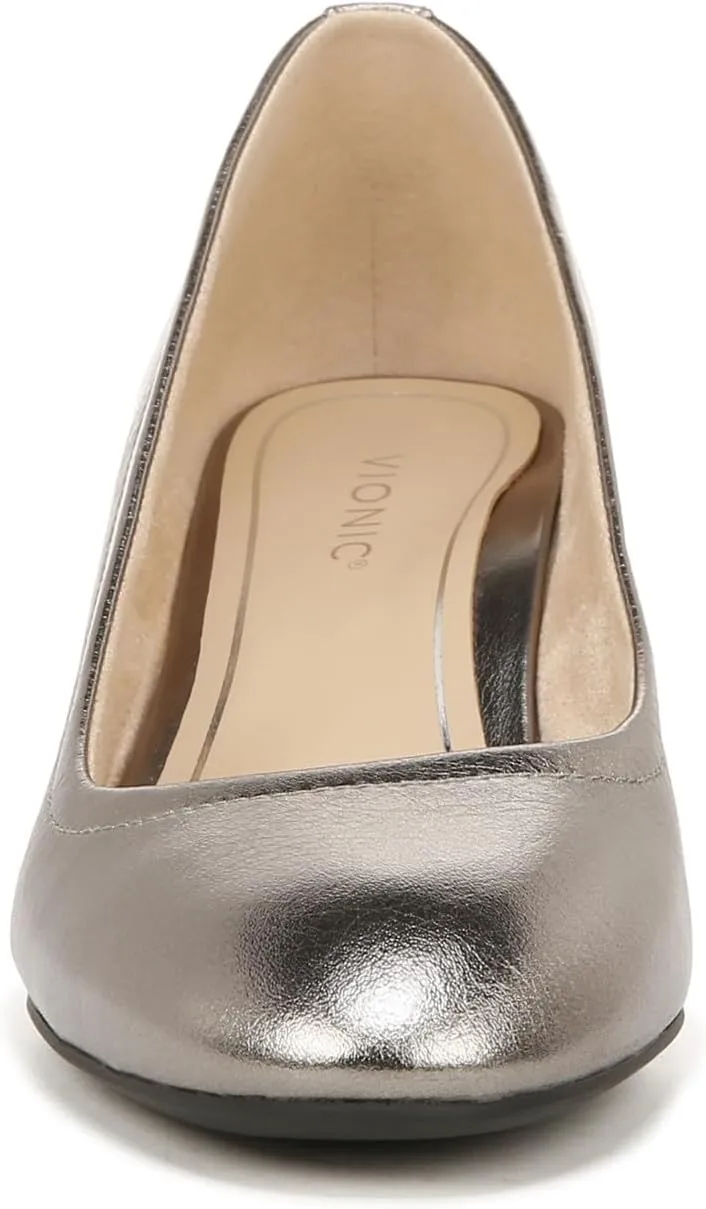 Vionic Women's Pump Heel Sandal Carmel Shoes with Arch Support