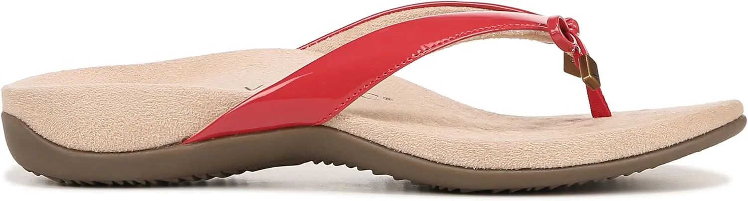 Vionic Women's Rest Bella Toe Post Sandal- Supportive Ladies Orthotic Sandals that include Three Zone Comfort with Arch Support- Flip Flop for Ladies, Medium and Wide Width Size 5-12