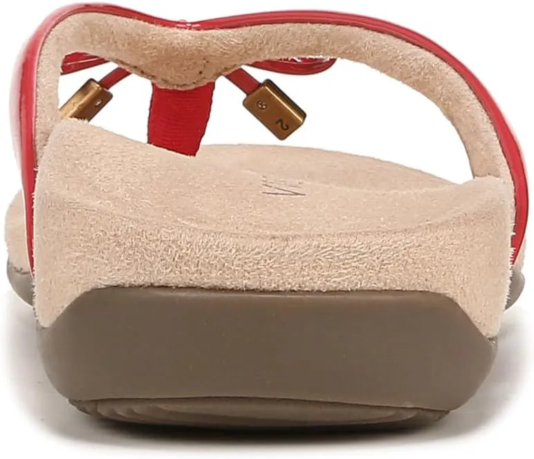 Vionic Women's Rest Bella Toe Post Sandal- Supportive Ladies Orthotic Sandals that include Three Zone Comfort with Arch Support- Flip Flop for Ladies, Medium and Wide Width Size 5-12