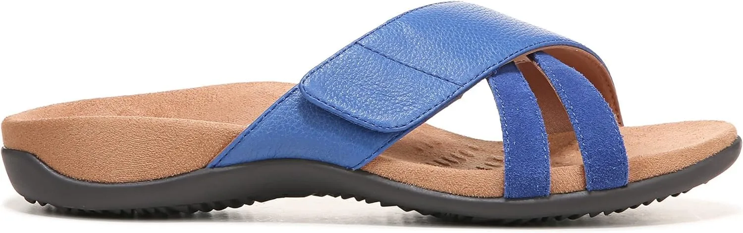 Vionic Women's Rest Zarie Slide Sandals- Supportive Sandals and Indoor/Outdoor Slip Ons That Includes an Orthotic Insole and Cushioned Outsole for Arch Support, Sizes 5-12