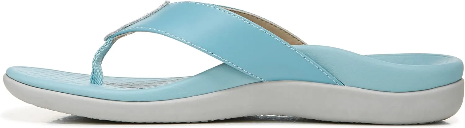 Vionic Women's Tide Kalise Toe Post Sandals- Supportive Ladies Sandals That Include Three-Zone Comfort with Orthotic Insole Arch Support, Medium Fit Sandals for Women