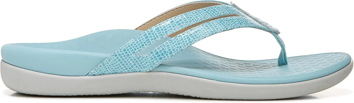 Vionic Women's Tide Kalise Toe Post Sandals- Supportive Ladies Sandals That Include Three-Zone Comfort with Orthotic Insole Arch Support, Medium Fit Sandals for Women