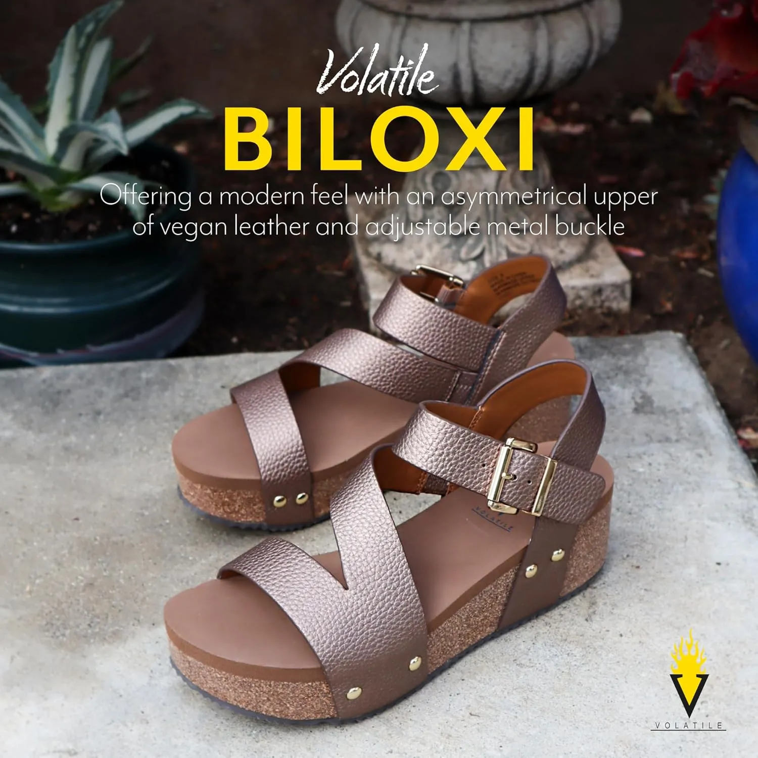 VOLATILE Women's Biloxi Wedge Sandal