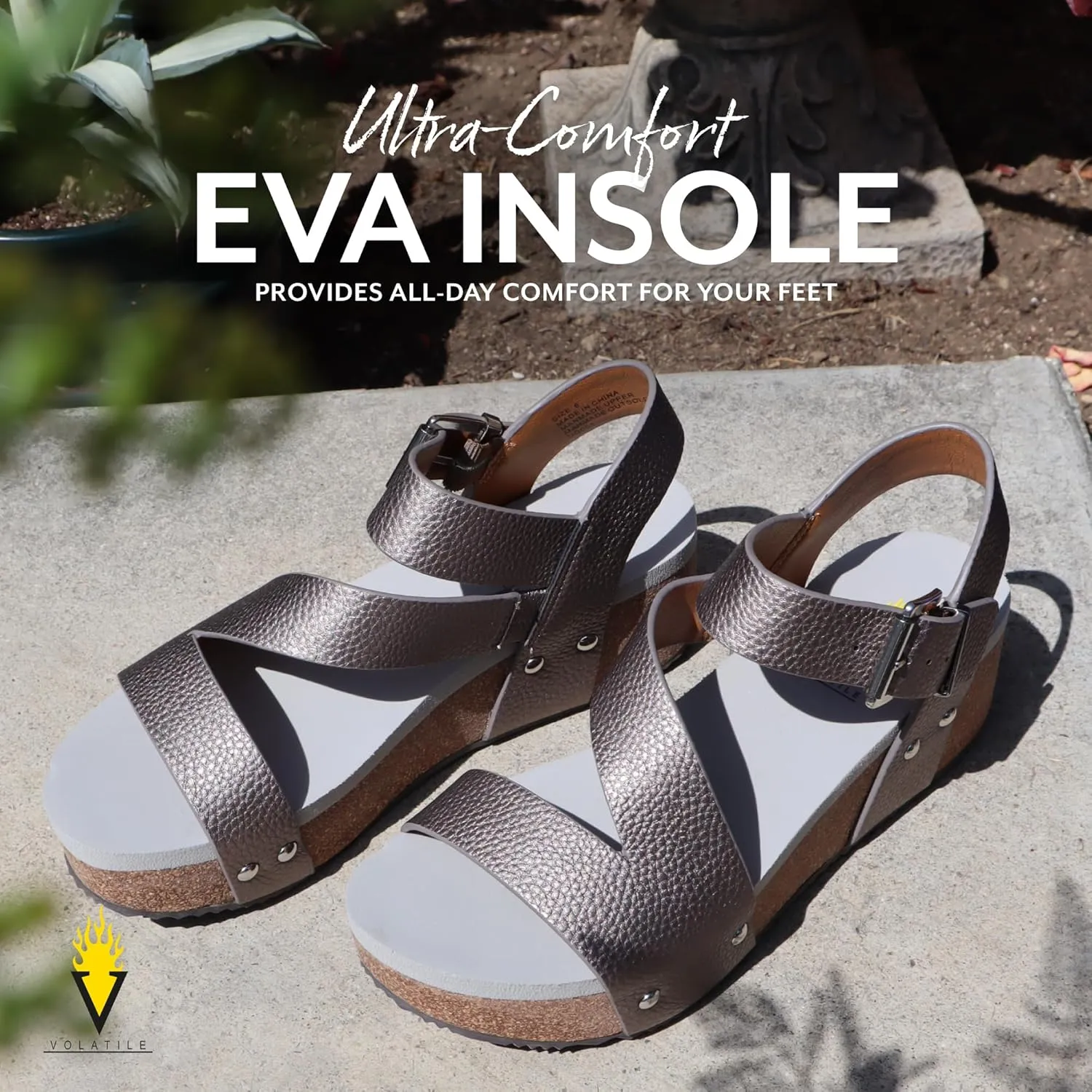 VOLATILE Women's Biloxi Wedge Sandal