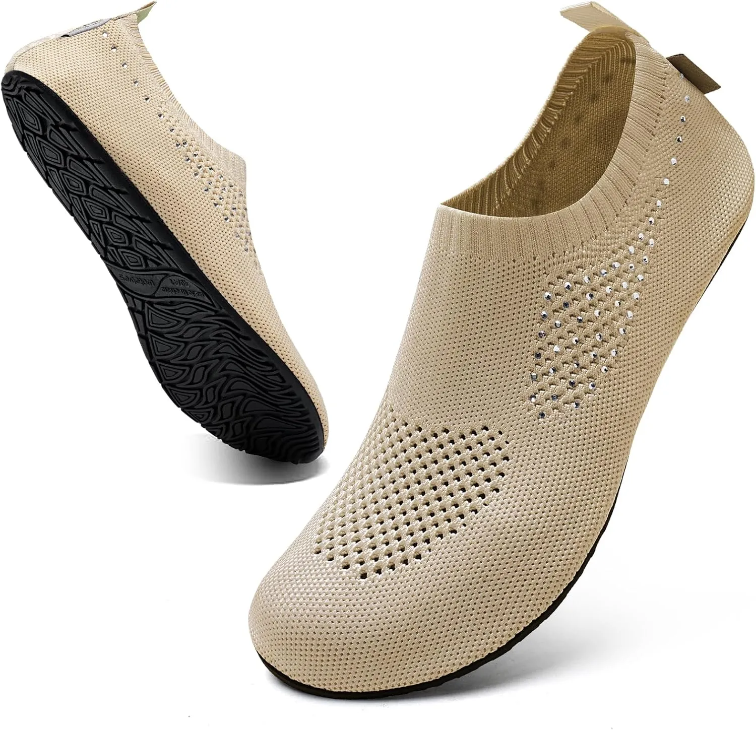 WateLves Womens Barefoot Water Shoes Travel House Slippers for Indoor and Outdoor Aqua Socks for Beach Swim Surf Yoga Dancing Camping Must Haves