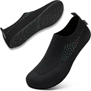 WateLves Womens Barefoot Water Shoes Travel House Slippers for Indoor and Outdoor Aqua Socks for Beach Swim Surf Yoga Dancing Camping Must Haves
