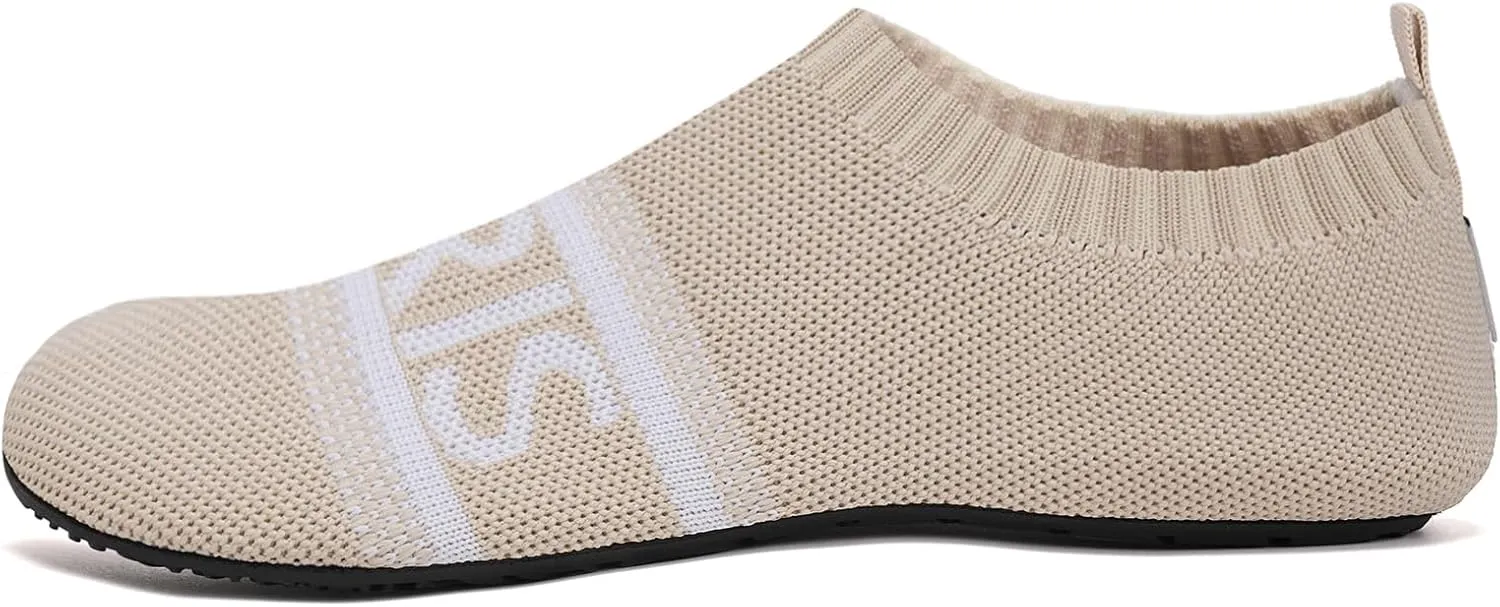 WateLves Womens Barefoot Water Shoes Travel House Slippers for Indoor and Outdoor Aqua Socks for Beach Swim Surf Yoga Dancing Camping Must Haves