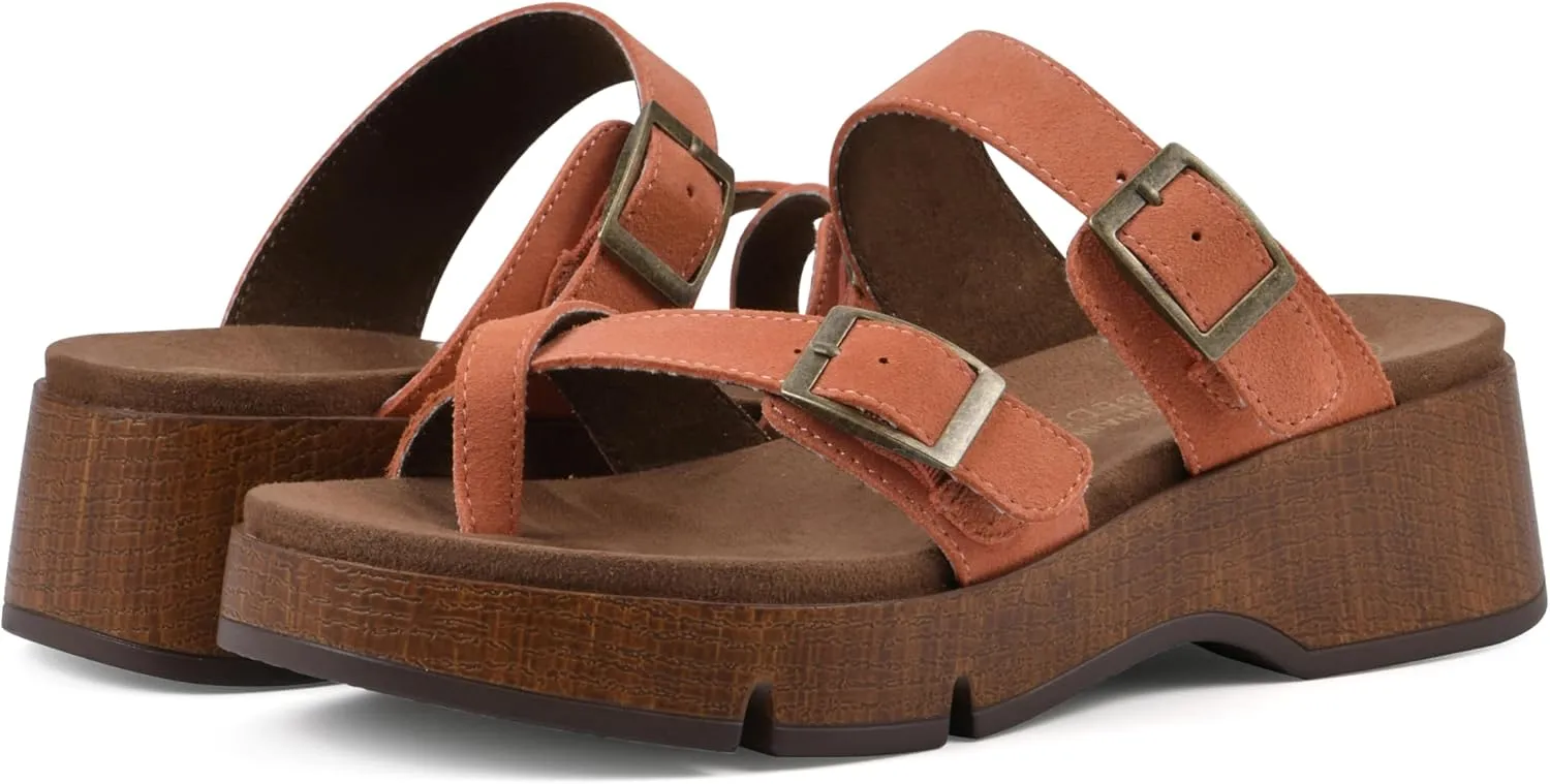 WHITE MOUNTAIN Women's Lefter Low Platform Sandal