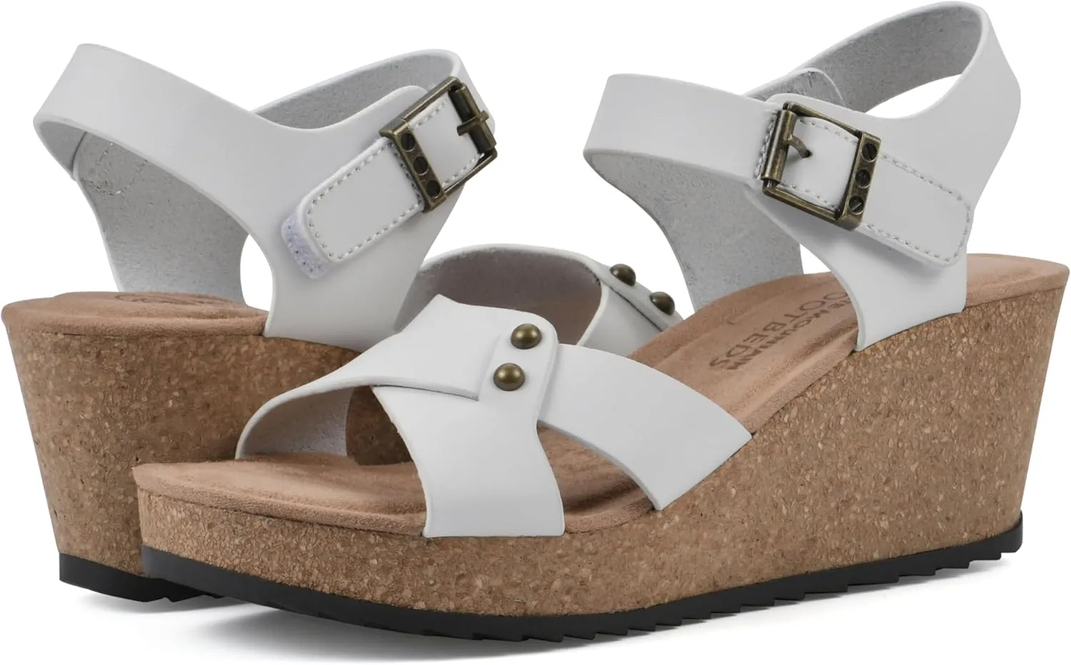 WHITE MOUNTAIN Women's Prezo Wedge Sandal