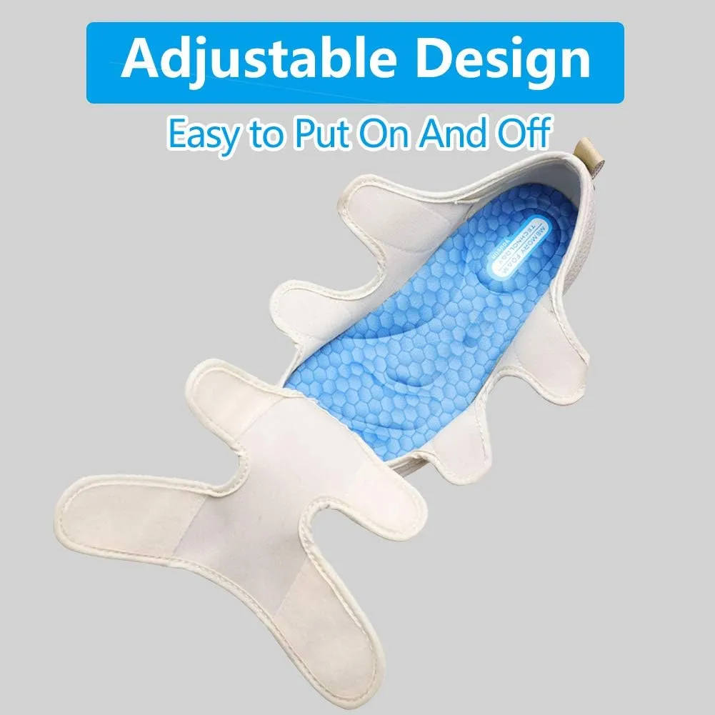 Women Diabetic Shoes, Adjustable Edema Comfy Sandal, Extra Wide Walking Memory Foam Slippers Closed Toe Easy On/Off for Elderly Swollen Bandaged Feet Indoor/Outdoor