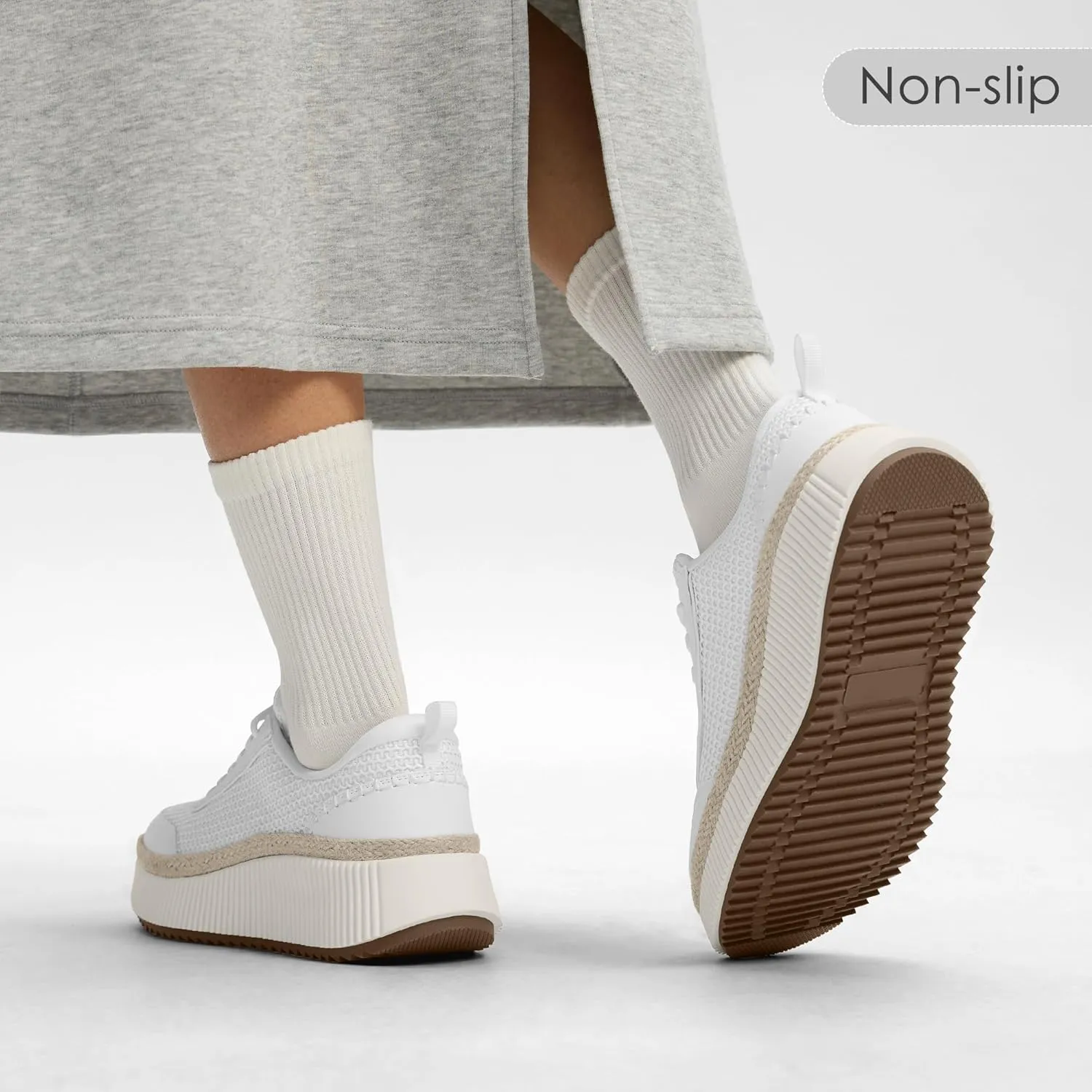 Women Espadrille Platform Sneakers Chunky Fashion Casual Shoes for Women Comfortable Walking Sneakers