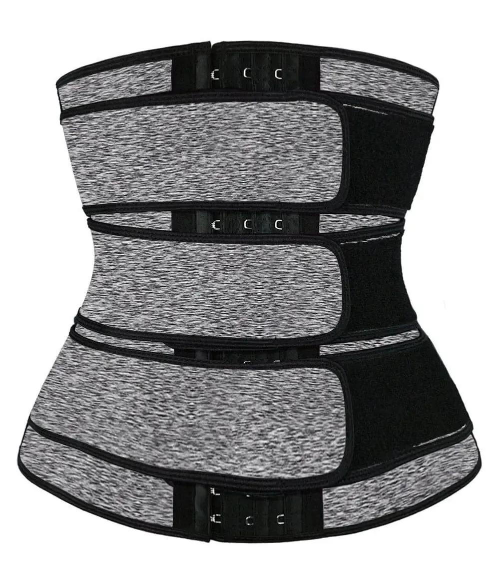 Women Waist Trimmer Tripple Belts Waist Trainer Shaperwear Tummy Control Slimming Fat Burning For Postpartum Sheath Belt